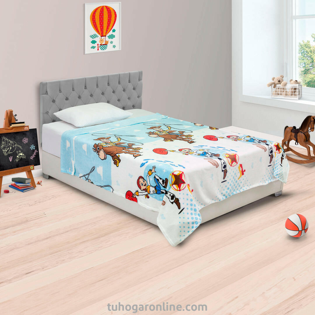 COBIJA INFANTIL PIEL DE DURAZNO DISNEY TOY STORY