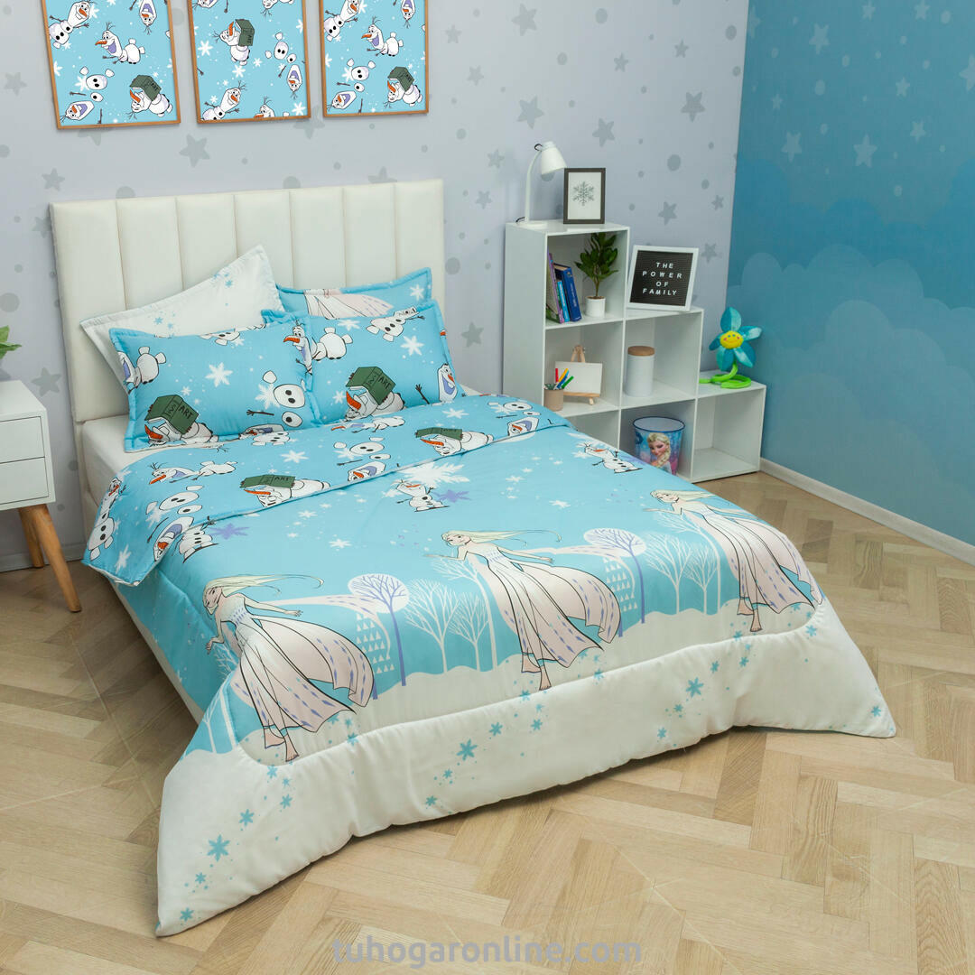 CUBRELECHO ACOLCHADO CAMA DOBLE DISNEY FROZEN