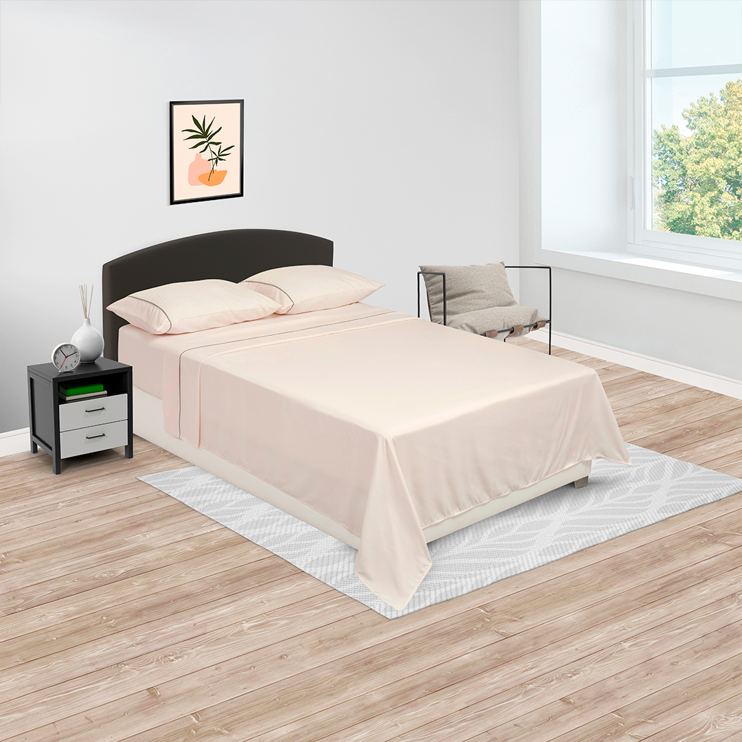 Juego De Sábanas Linea Básicos Rosa