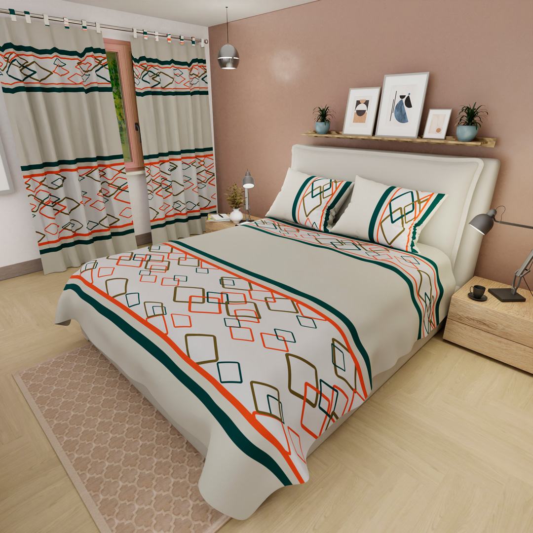 Juego de Sábanas Microfibra Suavizada Cuadros de En Sueños