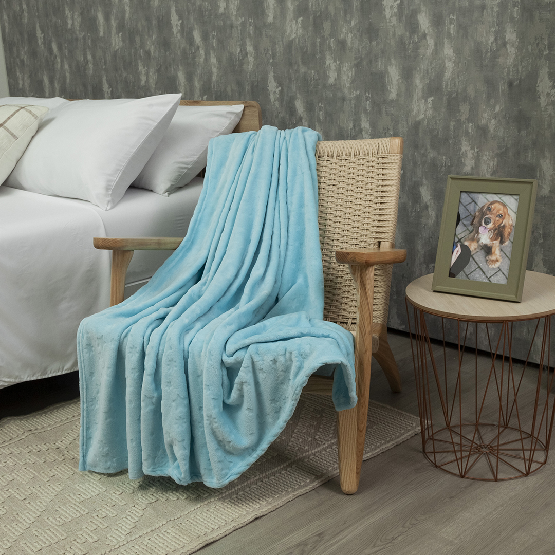 Cobija Comfortsoft Azul Estrellas Suave