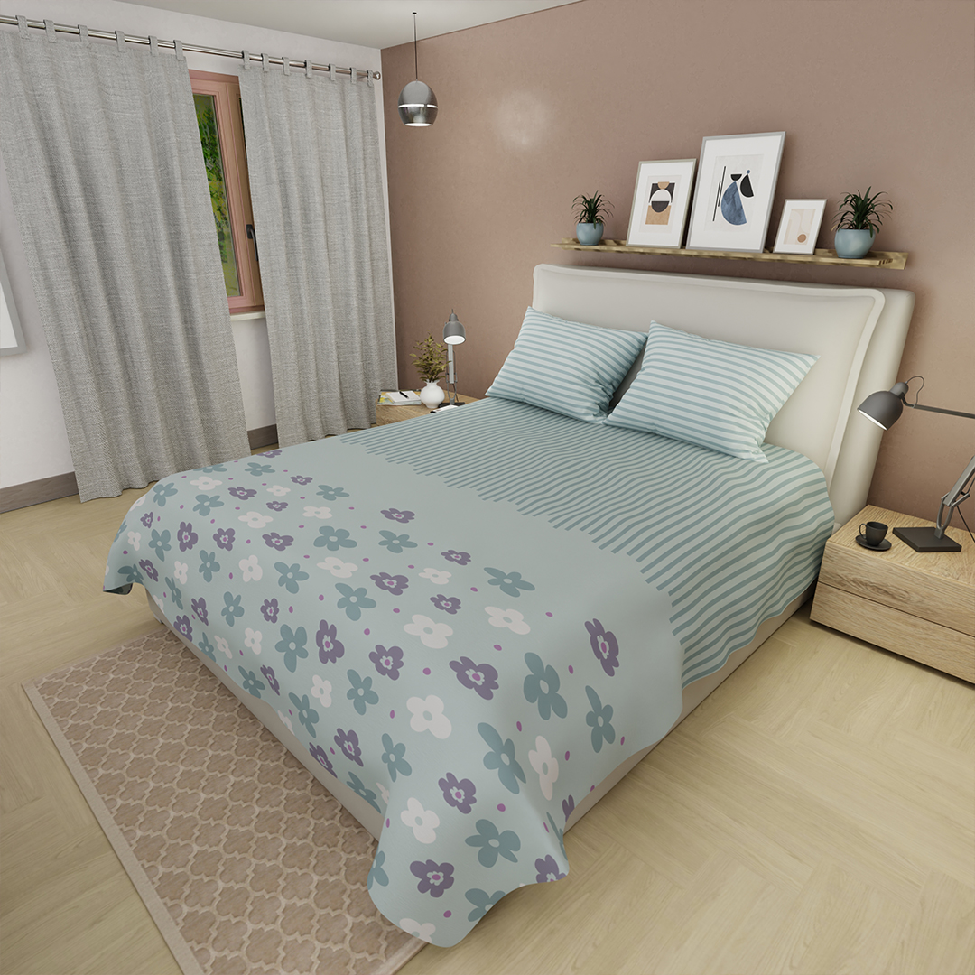 Juego De Sabanas 180 Hilos Eco de Primavera