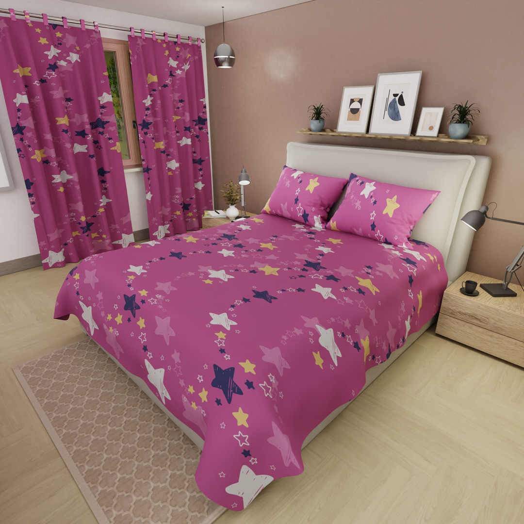 Juego de Sábanas Microfibra Suavizada Universo Pop 