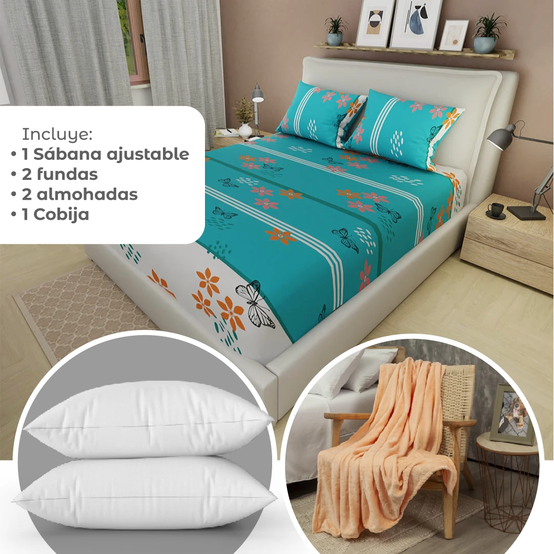 Combos Súper Confort Azul - Naranja