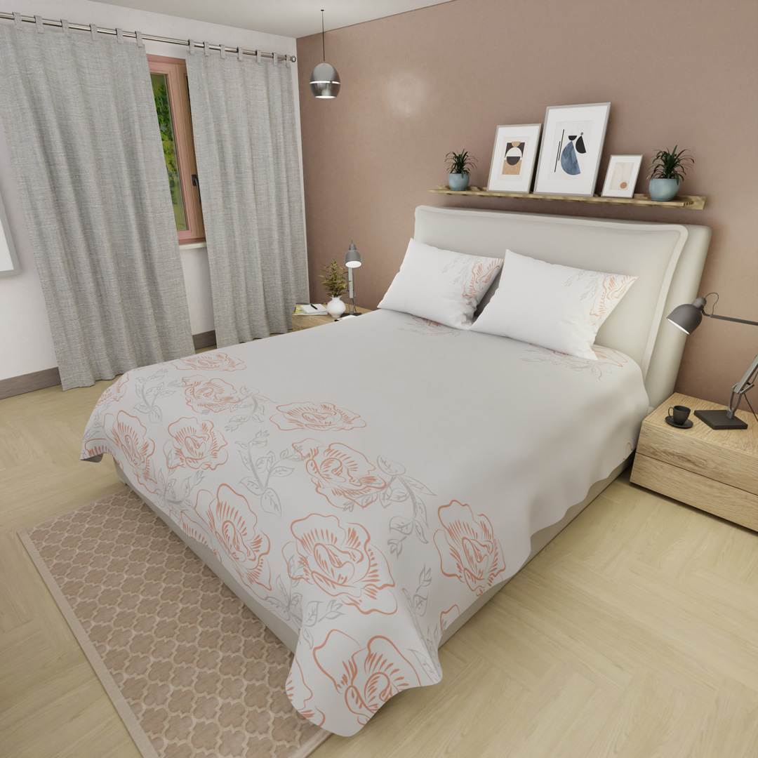 Juego de Sábanas de 250 Hilos Tranquilidad Floral