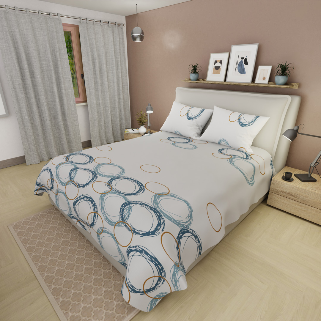 Juego de Sábanas de 250 Hilos Aros al Viento