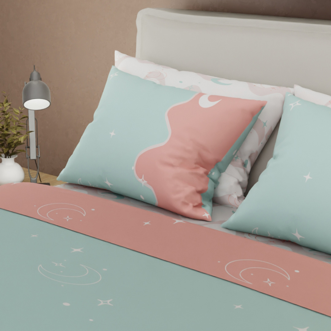 Juego De Sabanas Style 4 Fundas Sueño Lunar