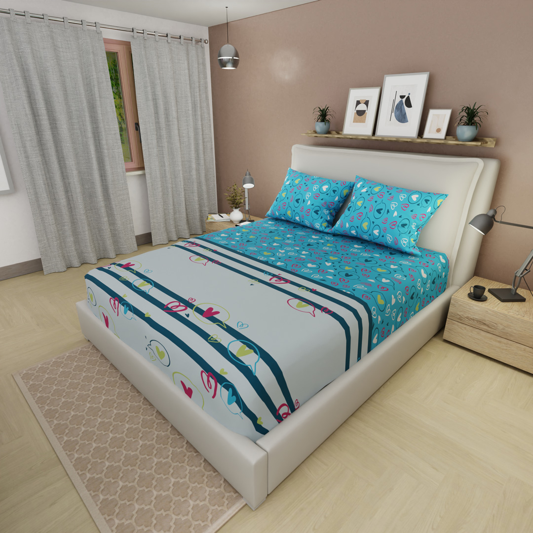 Sábana Ajustable Vuelo de Colores