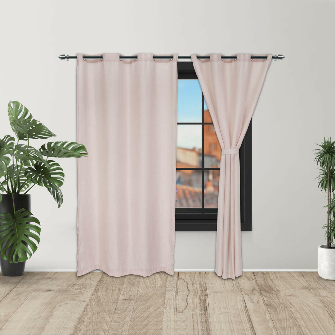 CORTINA RAMIA ARGOLLA ANCESTRAL PALO DE ROSA CLARO