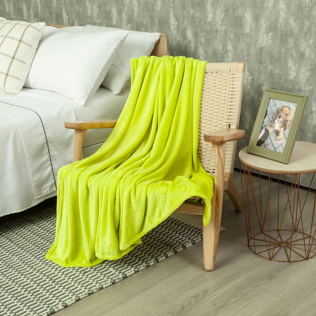 Cobija Piel Durazno Soft Verde Lima