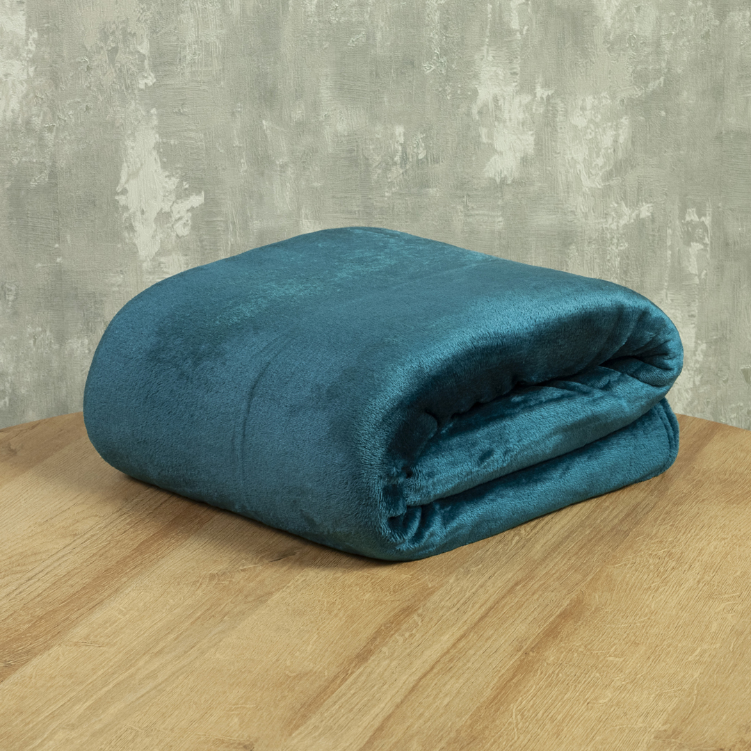 Cobija Piel Durazno Soft Verde Jade