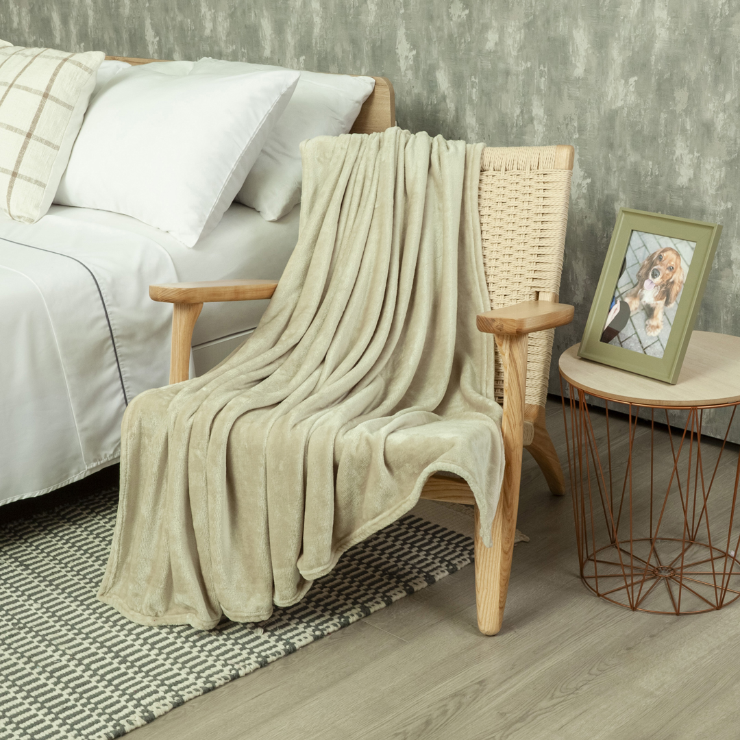 Cobija Piel Durazno Soft Dorado