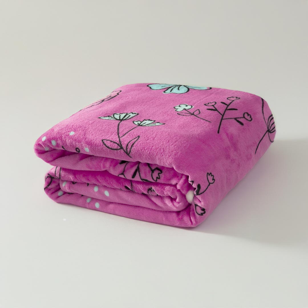 Cobija Piel De Durazno Rosa Mía