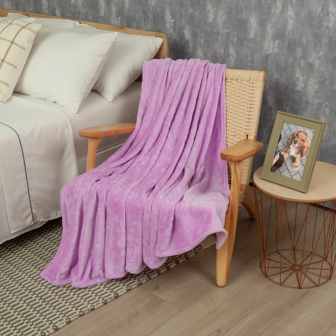 Cobija Comfortsoft Lila Estrellas Suave
