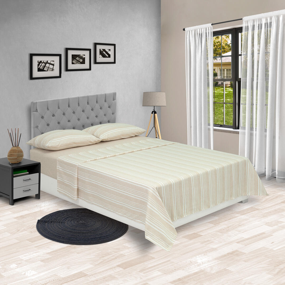 JUEGO DE SABANAS EQUILIBRIO BEIGE