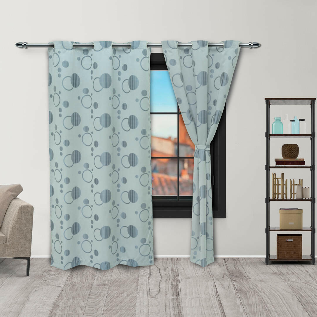 CORTINA EN YACAR-ARGOLLA GRIS