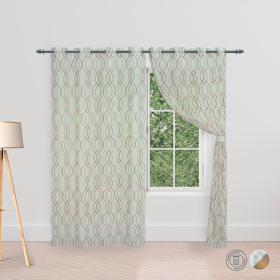 CORTINA VELO MARGARITA ARGOLLA CAFÉ, image size:1080x1080